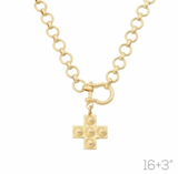 Wg Wg Chunky Cross Chain Neck Len:16+3in