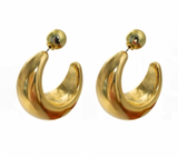 G G Dome Hoop W/ Ball Clutch Ear  Size:1.6x1.44in