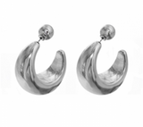R R Dome Hoop W/ Ball Clutch Ear  Size:1.6x1.44in