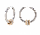 R R Stainless Steel Double Hoop  Size:1in