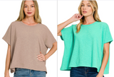 Cotton Slub Oversize Tee