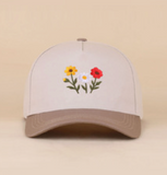 Floral Two Tone Snapback Hat