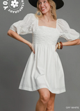 Smocked Half Sleeve Dress