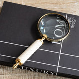Iv Bone Handle Magnifying Glass