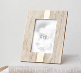 4 X 6 Beige Marble Photo Frame