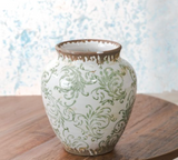 6.25 Green Heirloom Plum Vase