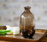 6.4 Brown Sm. Mouth Vase