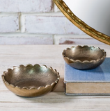 Gold Scallop Bowls
