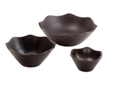 Wd Decratv Bowl Blk  12, 9, 6w