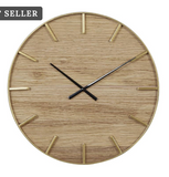 Wd Mtl Wall Clock 24d