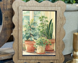 Scallop House Plants Framed Canvas Art
