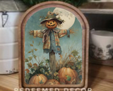 Arch Top Scarecrow Framed Art