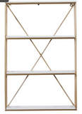 Mtl Wd Wall Shelf 16w, 24h