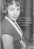 Greeting Card - Emergency