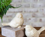 2 Asst. Lt. Beige Ceramic Birds
