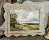 Scallop Dirt Road Framed Canvas Art