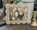 Scallop Ranunculus Framed Canvas Art