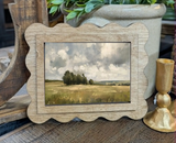 Scallop Stormy Field Framed Canvas Art