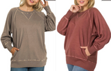 Pigment Dyed French Terry Pullover