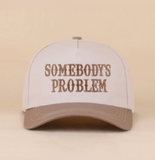 Somebody's Problem Two Tone Canvas Cotton Cap