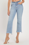 High Rise Crop Flare Jeans