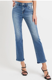 Mid Rise Straight Jeans