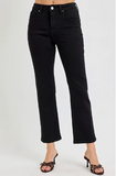 Tummy Control High Rise Crop Straight Jeans