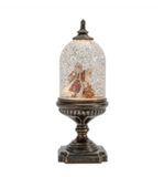 Led Snow Globe W/santa 12.5h Plastic 6 Hr Timer 3 Aa Batteries, Not Included Or Usb Cord Included