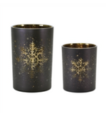 Candle Holder 3.75d X 5h, 4.5d X 7h Glass