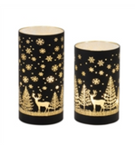 Luminary 3.5d X 6h, 3.5d X 7.25h Glass 3 Aa Batteries Not Included