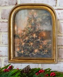 12" Antique Gold Christmas Tree Frame