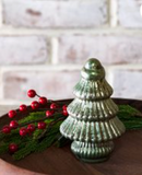 4.75"h Verdigris Glass Tree