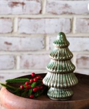 6.75"h Verdigris Glass Tree