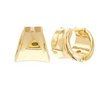 G G Trapezoid Huggie Hoop Ear Size:0.7x0.66in