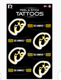Ncaa Iowa Hawkeyes Vertical Tattoo | Default - #vtt250101