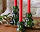 Glass Tree Candle Holder
