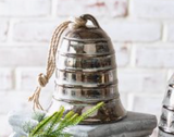 7 Terracotta Ant. Bronze Bell Decor