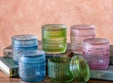 Gr/bl/pk Asst Jars W/lids