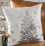 18x18 Metallic Xmas Tree Pillow