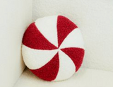 10" Peppermint Round Pillow