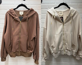 Zip-up Fleece Hoodie Jacket