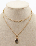 Bd Stone 2 Layer Chain Nk