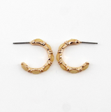 Ivory Baguette Hoop Ear