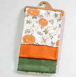 3 Pc Fall Pumpkin Towel Set