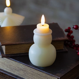4" Led Snowman Candle