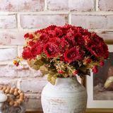 13" Red Mum Bunch