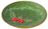 Sm Cer Holly Berry Plate