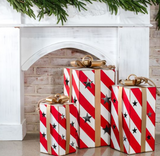 Candy Cane Stripe Gift Box Decor