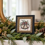 7" Black & Gold Bell Frame