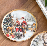 7' Santa Scene Plate